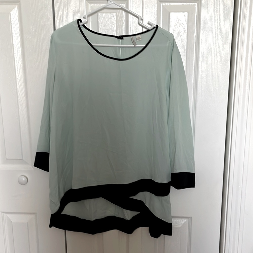 Women’s Mint green and black blouse size L